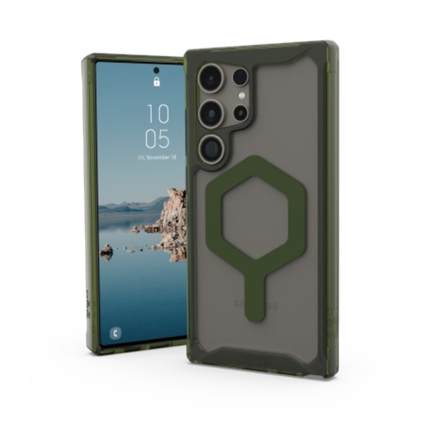 UAG Plyo Pro Magnet case for Samsung Galaxy S24 Ultra 5G with magnetic module - transparent green