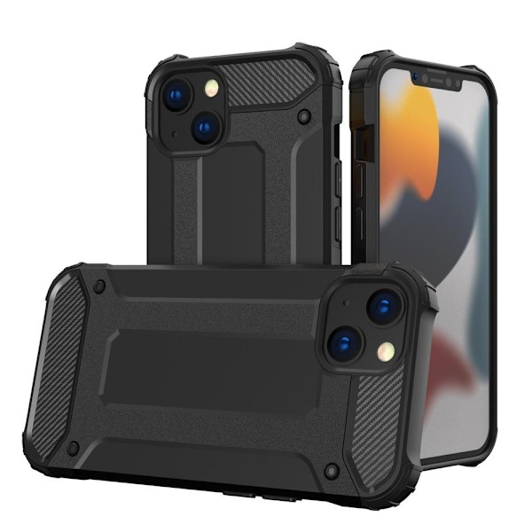 Hybrid Armor case iPhone 14 armored hybrid case black Black