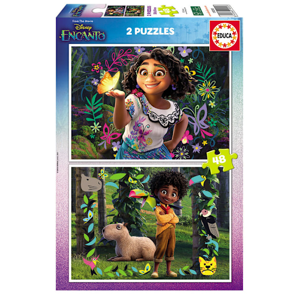 Disney Ecanto puzzle 2x48pcs multifärg