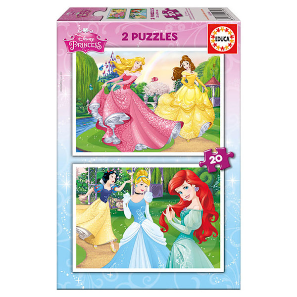 Disney Princess puzzle 2x20pcs multifärg