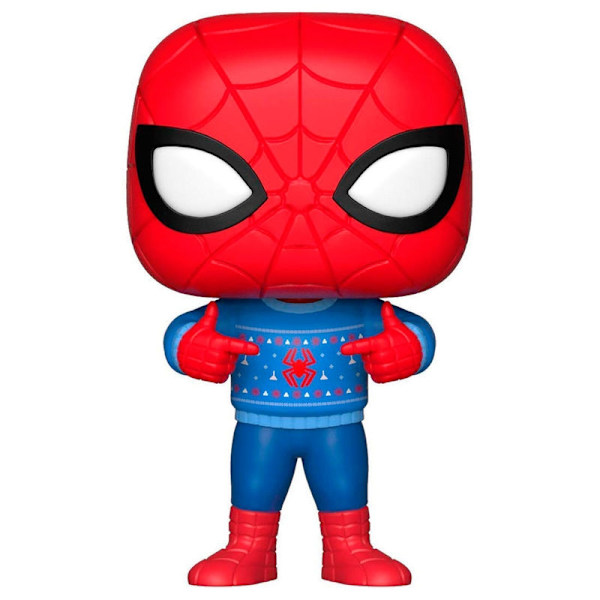 POP figure Marvel Holiday Spider-Man with Ugly Sweater Multicolor