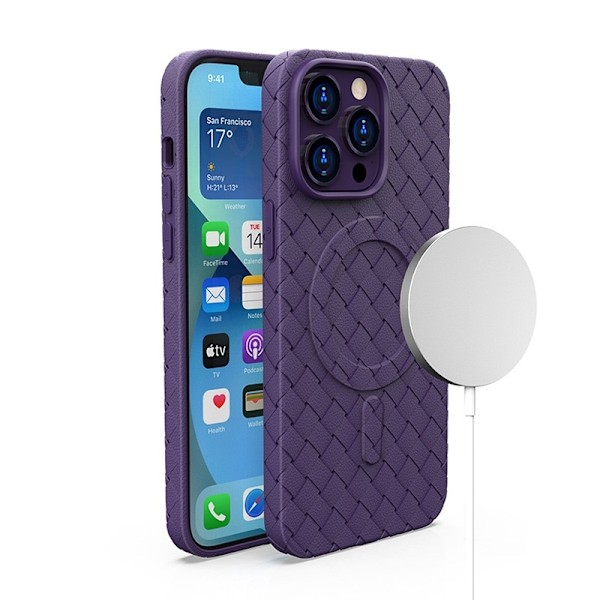 MagSafe Woven Case for iPhone 15 - purple Violet