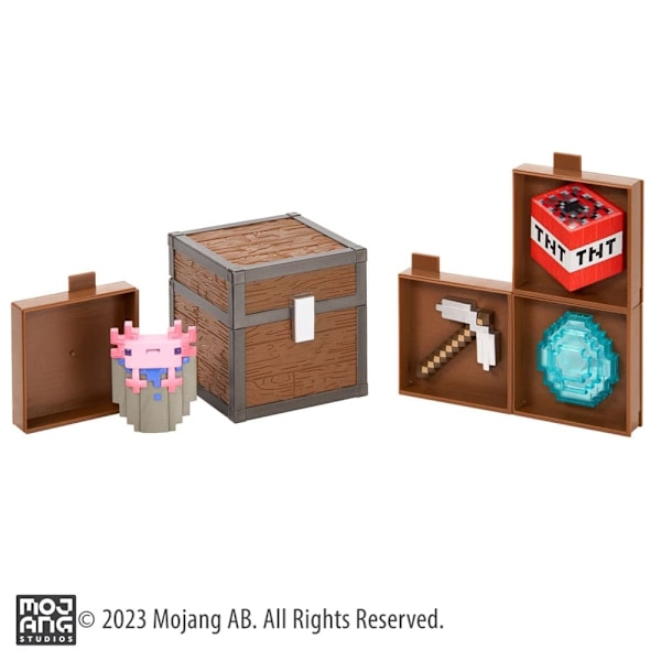 Minecraft Loot Chest Caves 10 cm Multicolor