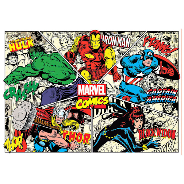 Marvel Comics puslespil 500 stk Multicolor