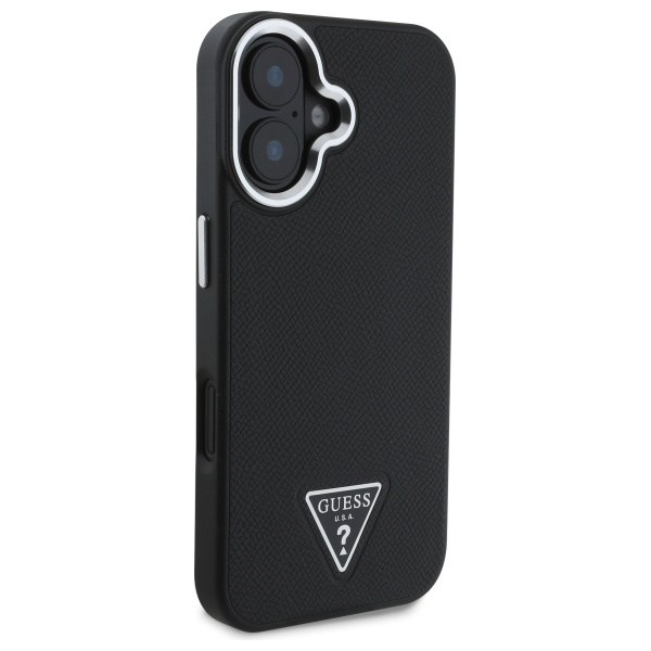 Guess GUHMP16MPGTSPSK iPhone 16 Plus 6.7&quot; black/black hardcase Grained Triangle MagSafe