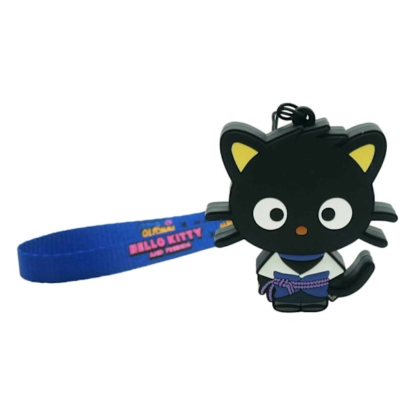 Naruto Shipudden x Hello Kitty PVC Keychain Chococat Sasuke Multicolor