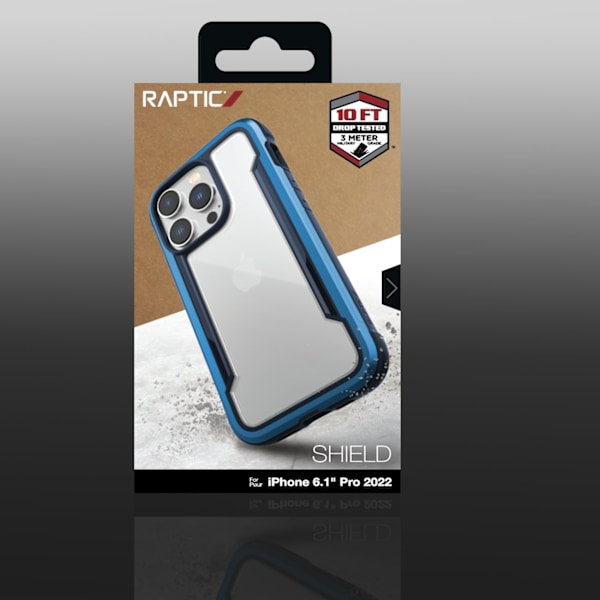 Raptic X-Doria Shield Case iPhone 14 Pro armored cover blue Blue