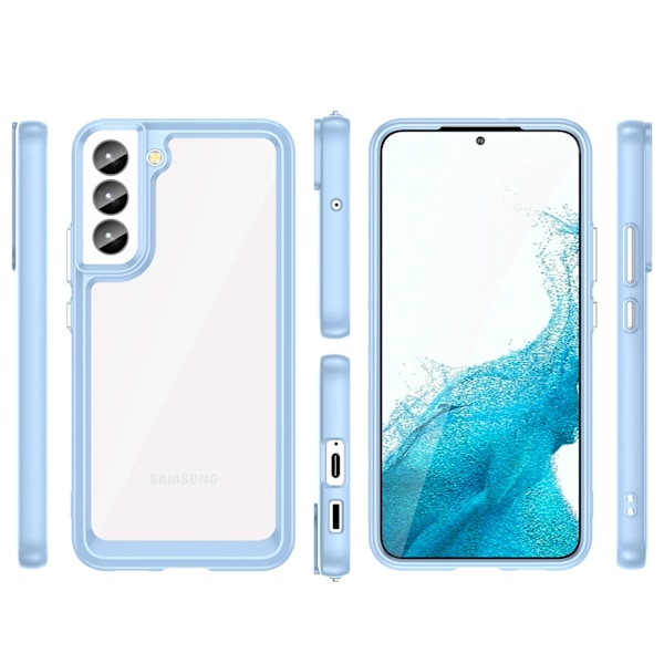 Outer Space Case for Samsung Galaxy S23 cover with a flexible frame blue Blue