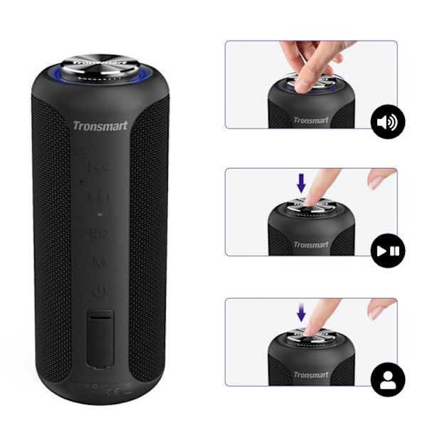 Tronsmart Element T6 Plus Portable Wireless Bluetooth 5.0 Speaker 40W with Powerbank Function (367785) Black