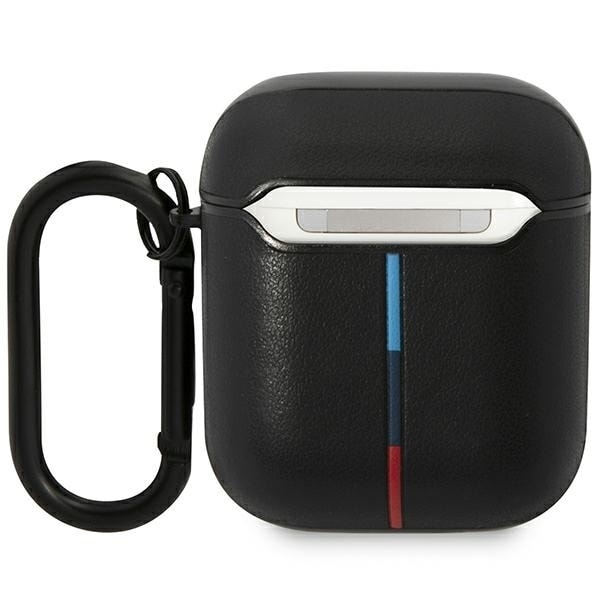 BMW BMA222PVTK AirPods 1/2 cover black/black Leather Curved Line Black