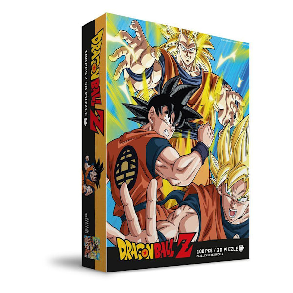 Dragon Ball Z puslespil med 3D-effekt Goku Saiyan (100 stykker) Multicolor