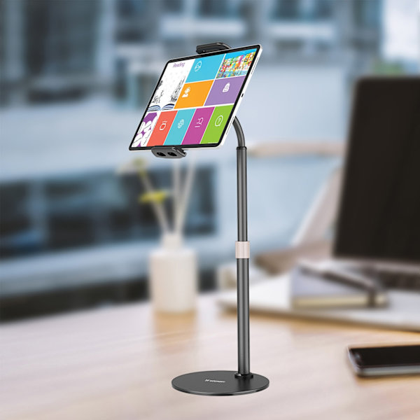 Wozinsky stand for tablet and phone on the desk black (WTHBK4) Black