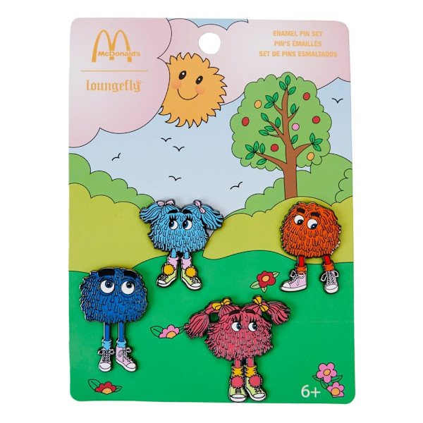 McDonalds by Loungefly Enamel Pins 4-Set Fry Gang 3 cm Multicolor