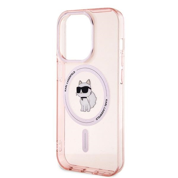 Karl Lagerfeld IML Choupette MagSafe case for iPhone 14 Pro - pink Pink