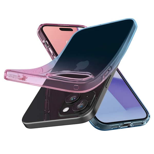 Spigen Liquid Crystal iPhone 15 Case - Pink/Blue Pink || Blue