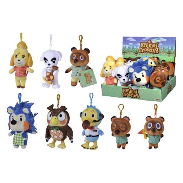 Animal Crossing Plush Keychains Residents 15 cm Assortment (12) multifärg