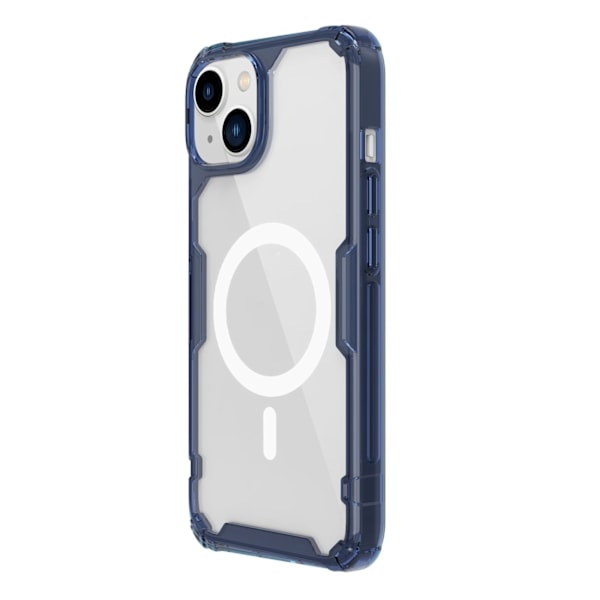 Nillkin Nature Pro armored case with MagSafe for iPhone 15 Plus - blue Blue || Transparent