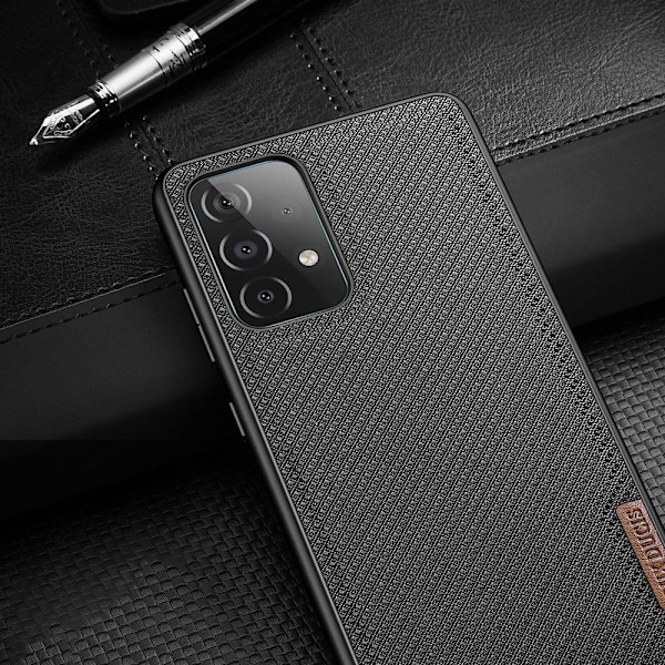 Dux Ducis Fino case covered with nylon material for Samsung Galaxy A72 4G black Black