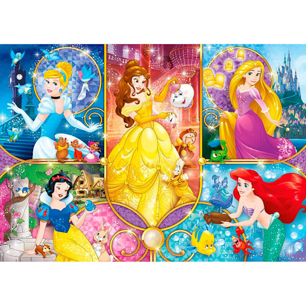 Disney Princess Brilliant puzzle 104pcs Multicolor