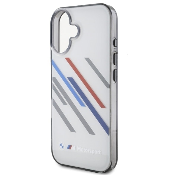 BMW Motosport IML Random Stripes iPhone 16 Case - Gray Gray