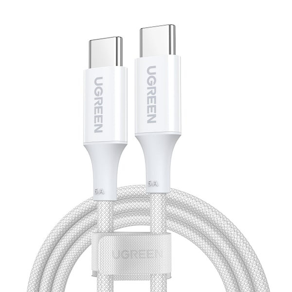 Ugreen US557 USB-C / USB-C PD cable 100W 2m - white White