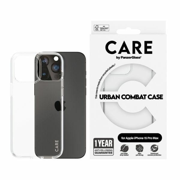 CARE by PanzerGlass Urban Combat Case for iPhone 15 Pro Max - Clear