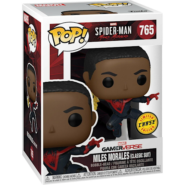 POP figure Spiderman Miles Morales Classic Suit Chase multifärg