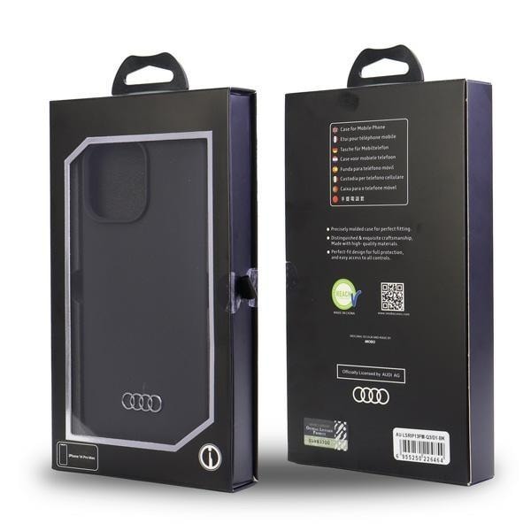 Audi Silicone Case iPhone 13 Pro Max 6.7&quot; black/black hardcase AU-LSRIP13PM-Q3/D1-BK Black