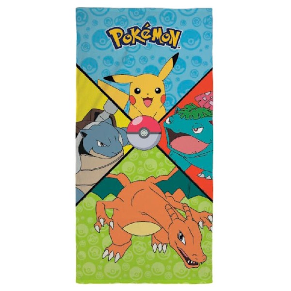 Pokemon cotton beach towel Multicolor