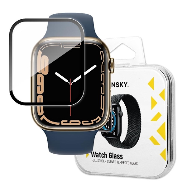 Wozinsky Watch Glass hybrid glass for Apple Watch 7 45 mm black Black