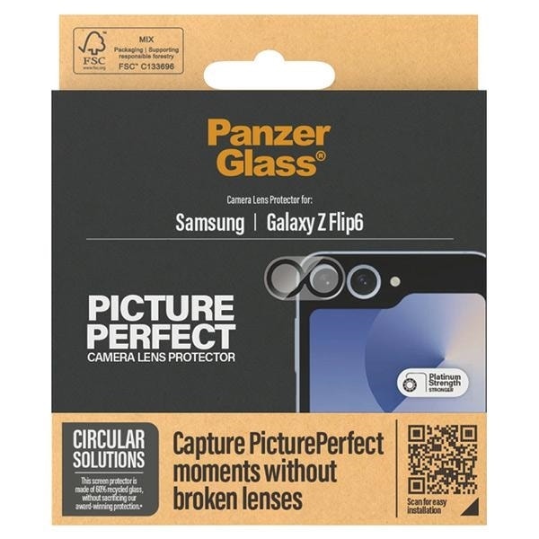 PanzerGlass Picture Perfect camera protection for Samsung Galaxy Z Flip 6