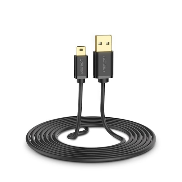 Ugreen cable USB - mini USB 480 Mbps cable 1.5 m black (US132 10385) Black