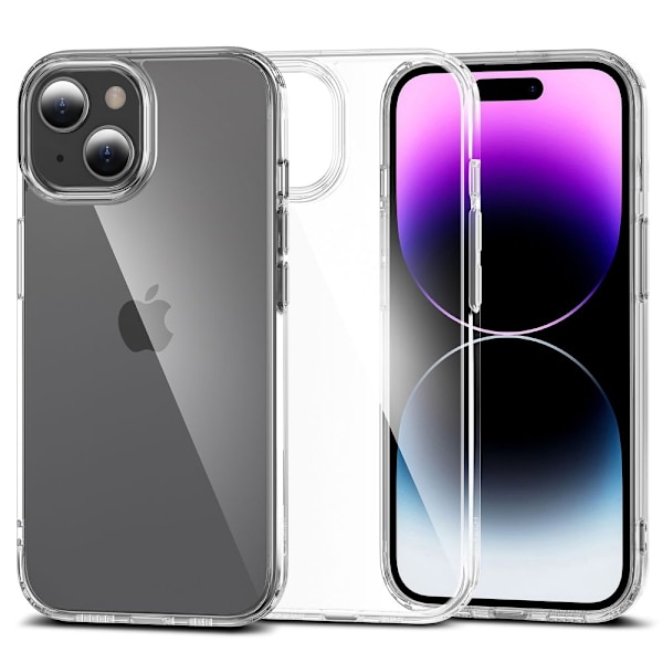 Tech-Protect FlexAir Hybrid iPhone 15 Case - Clear Transparent