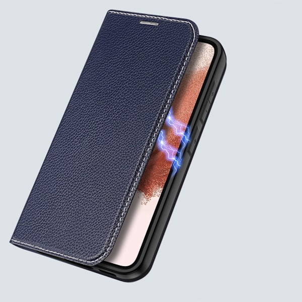 Dux Ducis Skin X2 case Samsung Galaxy S23+ flip case wallet stand blue Blue