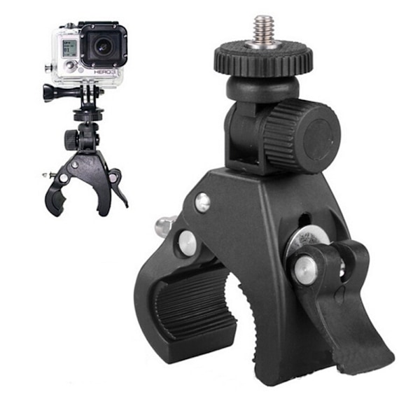 Sports camera holder rotates 360 degrees