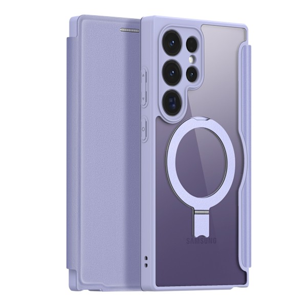 Dux Ducis Skin X Pro case with flap and magnetic ring for Samsung S24 Ultra - purple Violet