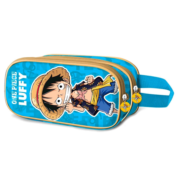 One Piece Monkey double pencil case Multicolor