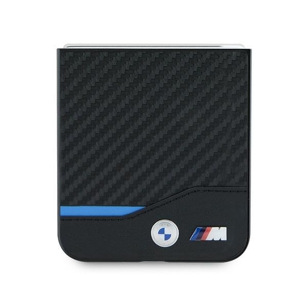 BMW Carbon Blue Line Case for Samsung Galaxy Z Flip 6 - Black Black