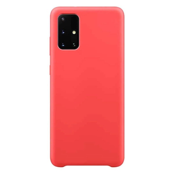 Silicone Case Soft Flexible Rubber Cover for Samsung Galaxy S21+ 5G (S21 Plus 5G) red Red