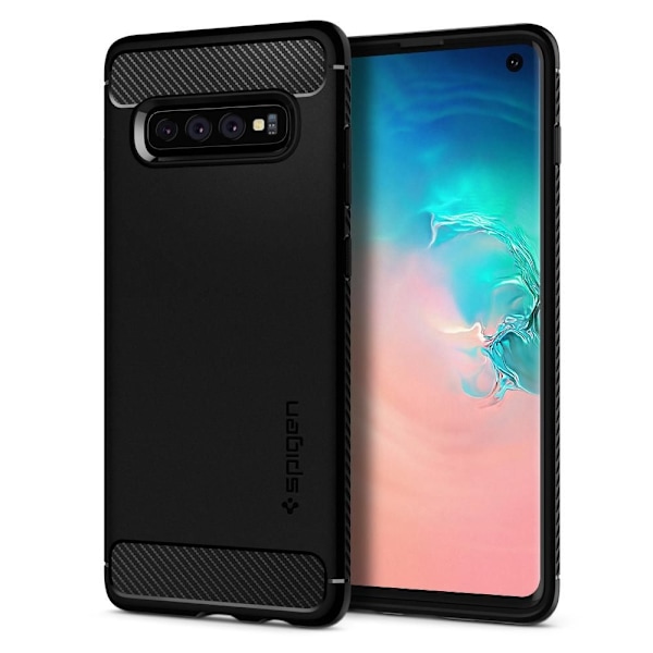 Spigen Rugged Armor Case for Samsung Galaxy S10 - Matte Black Black