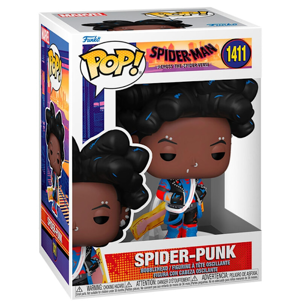 POP figure Marvel Spiderman Across the Spider-Verse Spider-Punk Multicolor