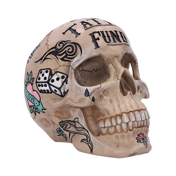 Coin Bank Skull Tattoo Fund multifärg