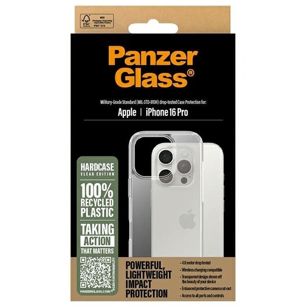 PanzerGlass HardCase iPhone 16 Pro 6.3&quot; Clear/Transparent 1288 Transparent