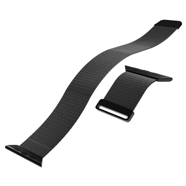 Puro Milanese Stainless Steel Apple Watch Band 38/40/41mm - Black Black