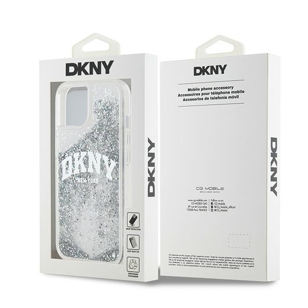 DKNY Liquid Glitter Big Logo case for iPhone 15 / 14 / 13 - white White