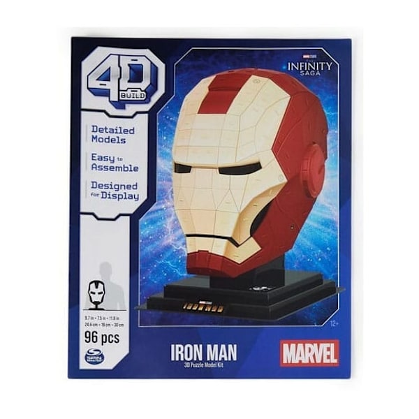 Marvel: 4D Build - Iron Man Head 3D Puzzle multifärg