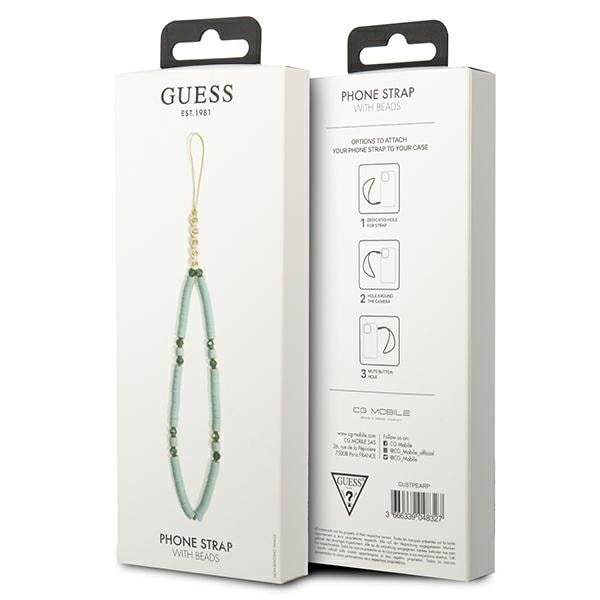 Guess pendant GUSTPEARP Phone Strap blue/blue Heishi Beads Blue