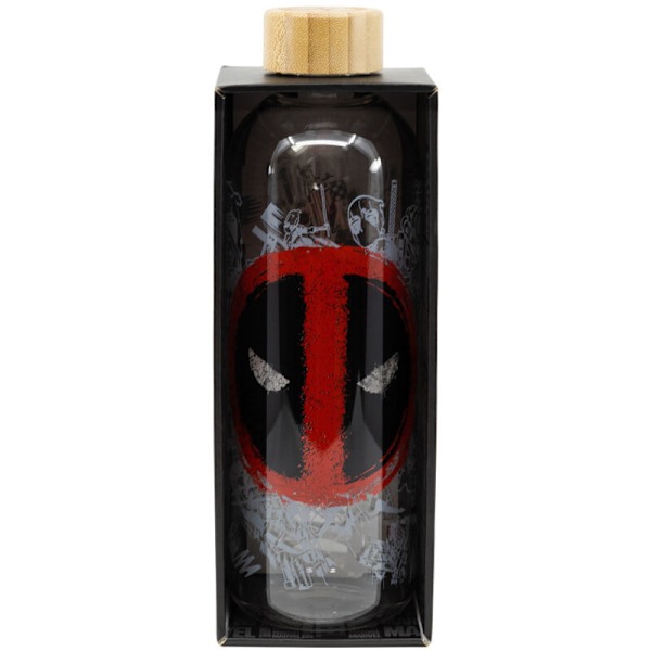 Marvel Deadpool glasflaska 1030ml multifärg