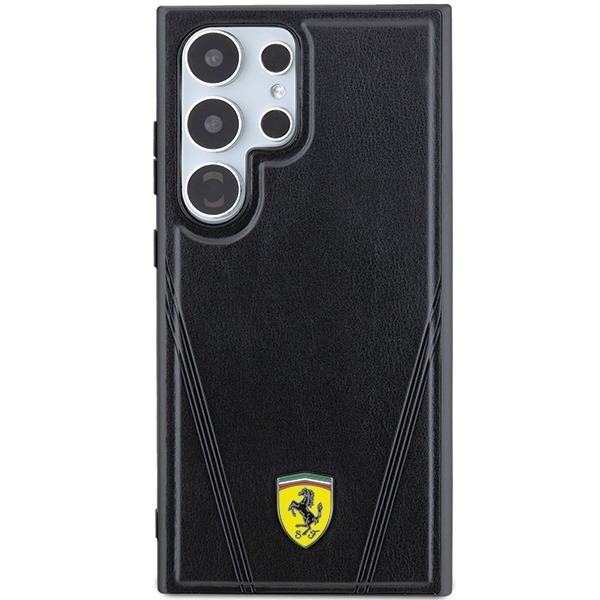 Ferrari Hot Stamp V Lines MagSafe case for Samsung Galaxy S24 Ultra - black Black