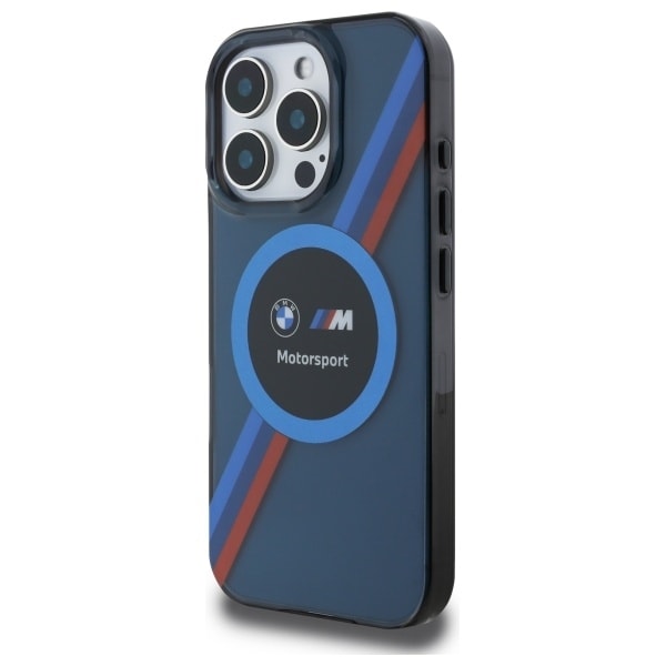 BMW Motosport IML Circle MagSafe Case for iPhone 16 Pro Max - Navy Blue Blue